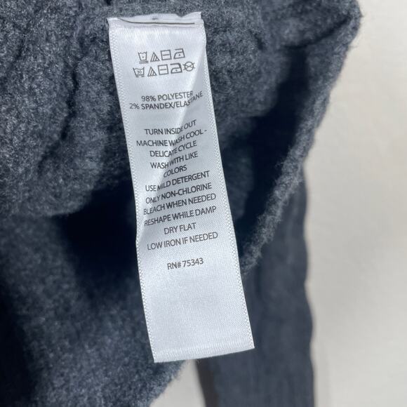 Rachel Zoe Size XS Cable Knit Rib Sweater Gray Crew Neck Long Sleeves - Picture 6 of 8